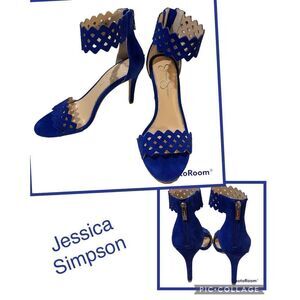 Jessica Simpson Sandals with Heels- Royal Blue- New!